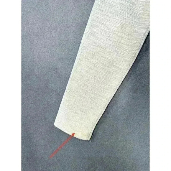 Kuhl Arva Hoodie Jacket Womens XS Lt Gray Jacquard Cotton Asymmetrical Full Zip - Picture 8 of 11